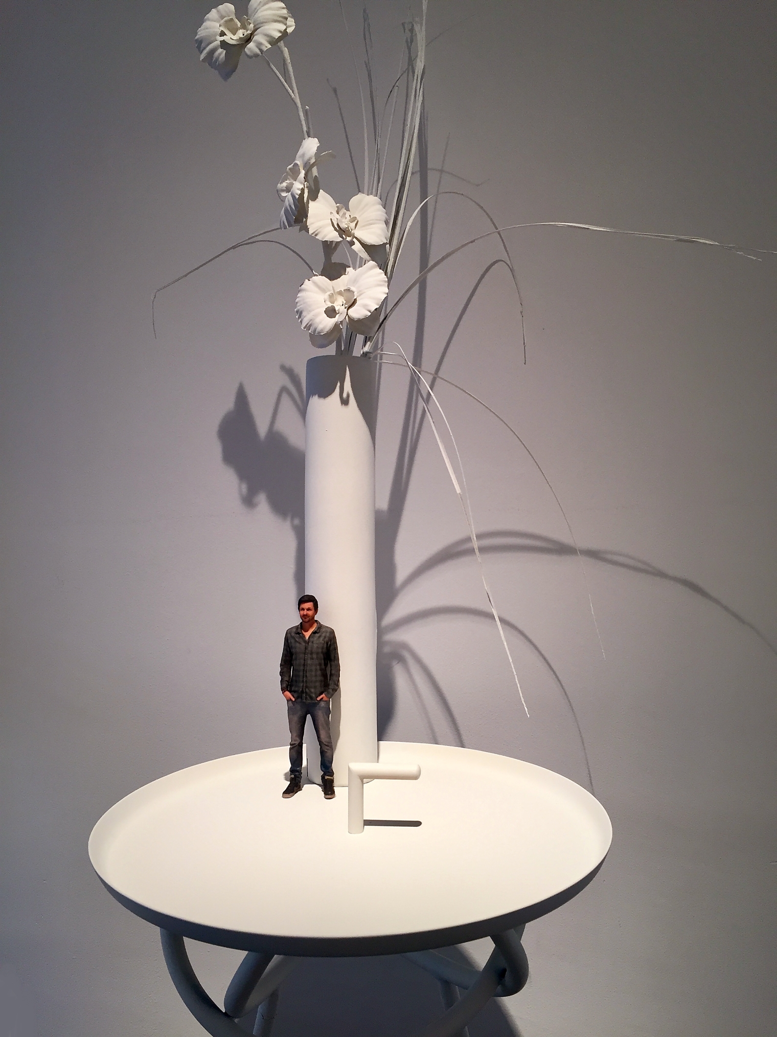 Ausstellung Twinsie. Du als 3 D Figur. Pop-up Galerie für Ifolor AG. White in White. Szenografie und Gestaltungskonzept von Martina Nievergelt