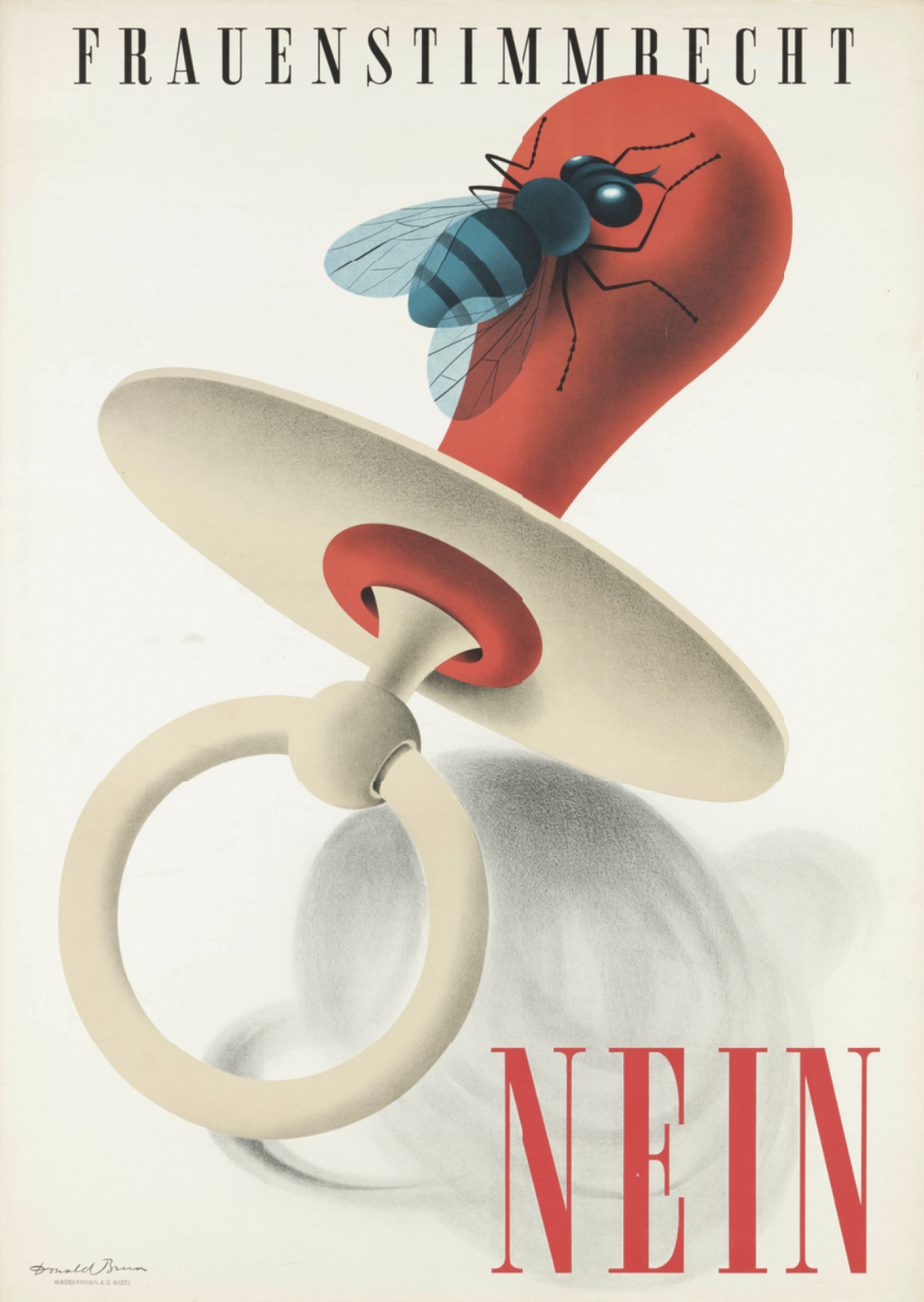 Plakat. Ausstellung Eine Stimme haben. 50 Jahre Frauenstimmrecht Luzern im Historischen Museum. Szenografie und Gestaltungskonzept von Martina Nievergelt