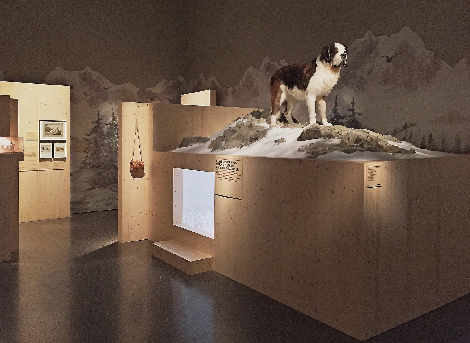Ausstellung: Tierisch schweizerisch im Schweizerisches Nationalmuseum Zürich. Szenografie und Gestaltungskonzept von Martina Nievergelt