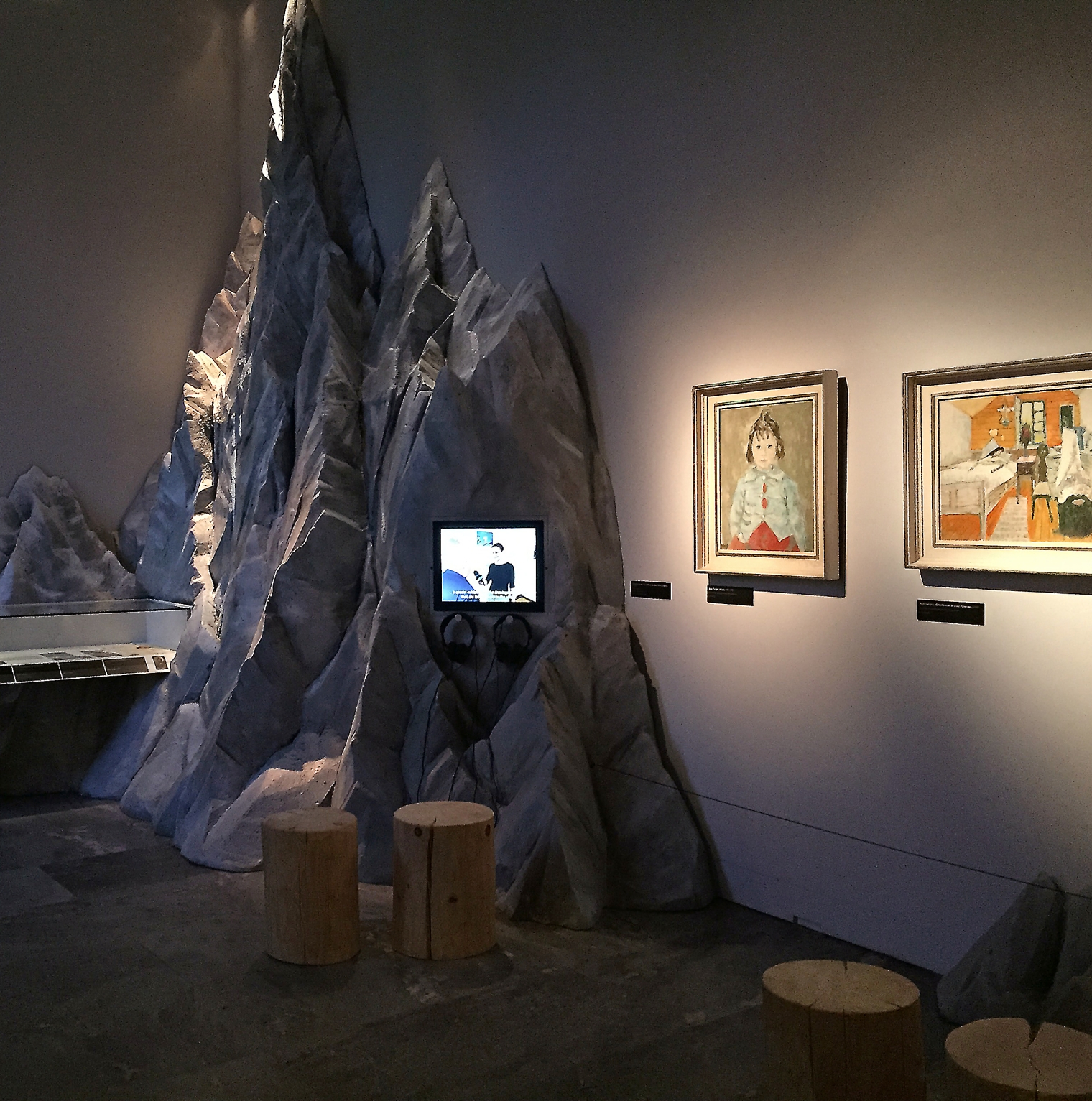 Berglandschaftraum. Ausstellung. Alois Carigiet. Schweizerisches Nationalmuseum Zürich. Szenografie und Gestaltungskonzept von Martina Nievergelt