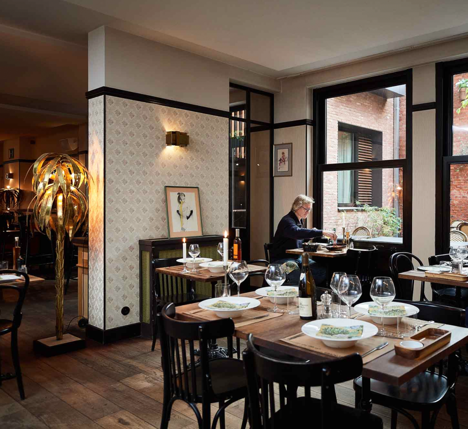 Restaurant Le Berger. Inneneinrichtung. Interior-Design und Gestaltungskonzept von Martina Nievergelt